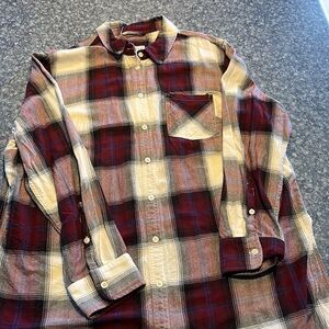 Ava & Viv plaid long-sleeve button-up shirt - 1X